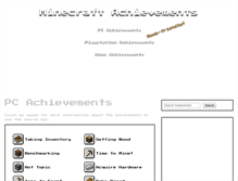 Tablet Screenshot of minecraftachievements.org